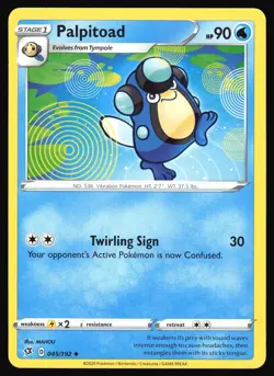 Pokemon - Palpitoad 045/192 - Rebel Clash - NM/M - Image 1