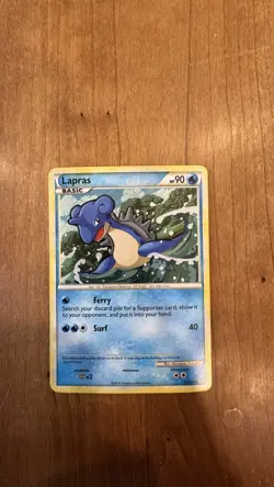 Pokemon TCG Lapras HGSS14 Holo w/ Swirl Promo HeartGold SoulSilver 2010 - Image 1