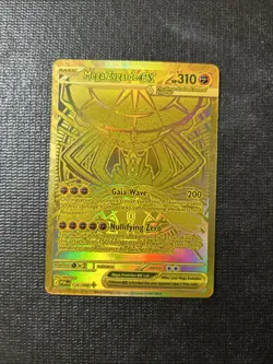 Pokemon TCG Mega Zygarde EX Gold Full Art Holo POR 124/088 Hyper Rare Gold - Image 1