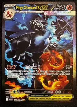 MEGA CHARIZARD X EX 125/094 SIR PHANSTASMAL FLAMES POKEMON 🔥 - Image 1