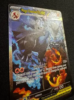 MEGA CHARIZARD X EX 125/094 SIR PHANSTASMAL FLAMES POKEMON 🔥 - Image 3