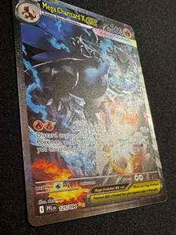 MEGA CHARIZARD X EX 125/094 SIR PHANSTASMAL FLAMES POKEMON 🔥 - Image 4