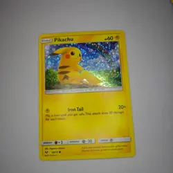 Pikachu (Cracked Ice Holo) 28/073 Holo Common Deck Exclusives Pokemon Damaged - Image 1