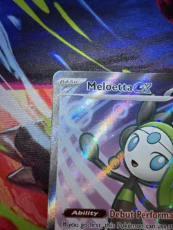 Pokemon TCG Meloetta EX Sv: Black Bolt Ultra Rare Holo 159/086 Basic 2023 - Image 3