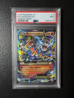 2016 POKEMON XY GENERATIONS #12 M CHARIZARD EX PSA 9 - Image 1