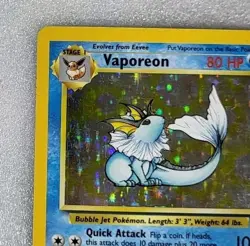 Vaporeon 12/64 MP/HP WoTC Jungle Unlimited Holo Rare Pokemon TCG - Image 3