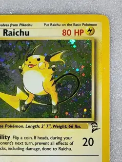 Raichu 16/130 MP/HP Base Set 2 Holo WoTC Pokemon TCG - Image 4
