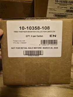 2026 Pokemon Series 1 First Partner Illustration Booster Collection Box Case - Image 2