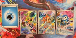 Pokemon TCG First Partner Illustration Collection Series 1 Gen 4 Sinnoh Starters - Image 1