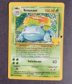 Pokemon Venusaur 100 HP Base Set Holo Rare 15/102 celebrations collection - Image 1
