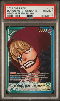 Donquixote Rosinante Leader Alt Art PSA 10 - One Piece OP05-022 New Era English - Image 1