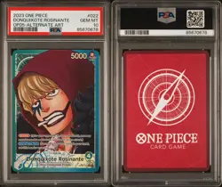 Donquixote Rosinante Leader Alt Art PSA 10 - One Piece OP05-022 New Era English - Image 3