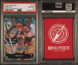 Rebecca OP04-039 Alt Art Leader PSA 10 - One PIece Kingdoms of Intrigue English - Image 3
