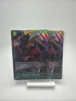 2x Dracule Mihawk ST12-003 Illustration Box Vol 4 NM Eng One Piece Promo SEALED - Image 1