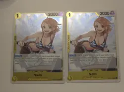 2x Nami OP15 Rare 🔥 One Piece TCG English NM Playset - Image 1