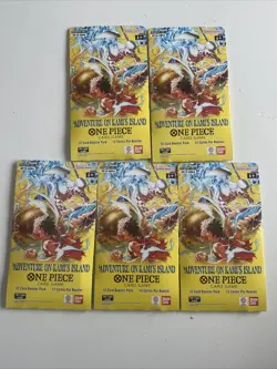 One Piece OP15 Adventure On Kami’s Island Sleeved Booster Pack (Lot of 5) SP 🔥 - Image 1