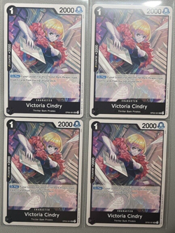 One Piece English 4x playset of Uncommon OP06-091 Victoria Cindry - Image 1