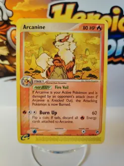Pokemon TCG Arcanine Card 15/100 EX Sandstorm E-Reader Non-Holo Rare - Image 1