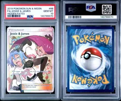 PSA 10 Jessie and James Full Art 68/68 Hidden Fates Pokemon Card 2019 GEM MINT! - Image 2
