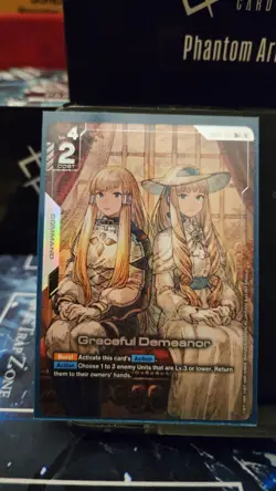 GRACEFUL DEMEANOR (R+) GD04-117 PHANTOM ARIA GUNDAM CARD GAME - Image 1