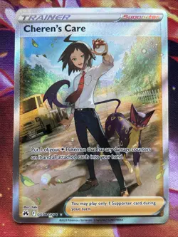 Pokemon TCG Cheren's Care GG58 GG70 Holo Card Pokemon Crown Zenith - Image 1