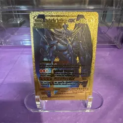Pokemon Yu-Gi-Oh cross Obelisk the Tormentor GX Gold Foil Card - Image 1