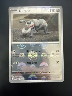 Pokemon White Flare Durant TCG Holo Card 070/086 Poke Ball Reverse Holo - Image 1