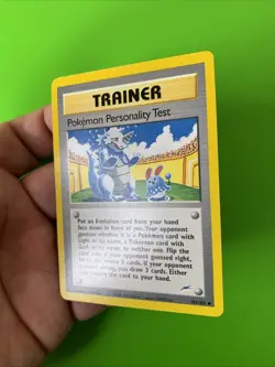 Pokemon Personality Test 102/105 New Destiny Trainer Pokemon Card LP+ - Image 3