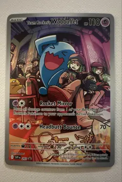 Team Rocket's Wobbuffet 203 Sv: Scarlet & Violet Promo Cards Holo - Image 1