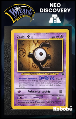 Carte Pokemon Zarbi E 67/75 Edition 2 Ed 2 Neo Discovery Wizards FR 6 - Image 1