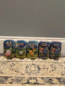 Lot of 5 Ascended Heroes Mini Tins New Factory Sealed Pokemon Cards - Image 1