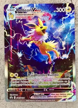 Jolteon VMAX SWSH184 And Vaporeon V 181 SWSH: Sword & Shield Promo Cards Holo - Image 2