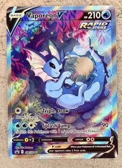 Jolteon VMAX SWSH184 And Vaporeon V 181 SWSH: Sword & Shield Promo Cards Holo - Image 3