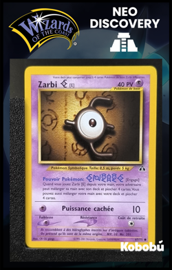 Carte Pokemon Zarbi E 67/75 Edition 2 Ed 2 Neo Discovery Wizards FR 1 - Image 1