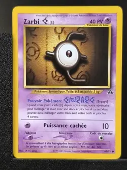 Carte Pokemon Zarbi E 67/75 Edition 2 Ed 2 Neo Discovery Wizards FR 1 - Image 2