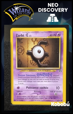 Carte Pokemon Zarbi E 67/75 Edition 2 Ed 2 Neo Discovery Wizards FR 4 - Image 1