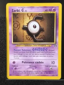 Carte Pokemon Zarbi E 67/75 Edition 2 Ed 2 Neo Discovery Wizards FR 4 - Image 2