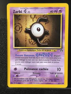 Carte Pokemon Zarbi E 67/75 Edition 2 Ed 2 Neo Discovery Wizards FR 3 - Image 2