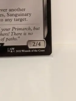 MTG - Unplayed Sanguinary Priest Warhammer 40k Regular - Cardback Print Error - Image 4