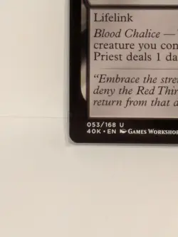 MTG - Unplayed Sanguinary Priest Warhammer 40k Regular - Cardback Print Error - Image 5