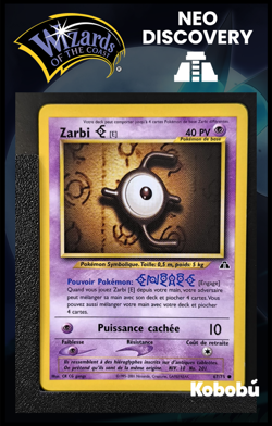 Carte Pokemon Zarbi E 67/75 Edition 2 Ed 2 Neo Discovery Wizards FR 7 - Image 1