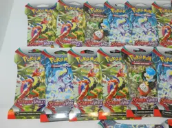 x17 Pokemon TCG Scarlet & Violet Base Set Booster Packs NEW SEALED Lot of 17 - Image 2