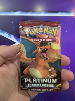 Pokemon Platinum Supreme Victors Booster Pack New Factory Sealed Charizard Art - Image 3