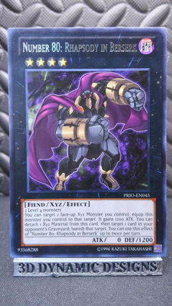| Yugioh Number 80: Rhapsody in Berserk PRIO-EN045 Rare Primal Origin NM 🔥 | - Image 1