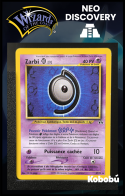 Carte Pokemon Zarbi D 47/75 Edition 2 Ed 2 Neo Discovery Wizards FR 3 - Image 1
