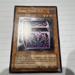 1x Dark Mimic LV3 - SOD-EN010 - Ultimate Rare - Unlimited Edition YuGiOh MP - Image 1