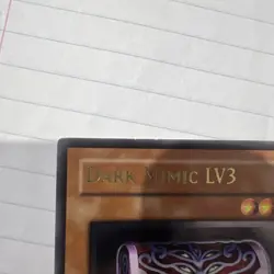 1x Dark Mimic LV3 - SOD-EN010 - Ultimate Rare - Unlimited Edition YuGiOh MP - Image 4