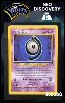 Carte Pokemon Zarbi D 47/75 Edition 2 Ed 2 Neo Discovery Wizards FR 1 - Image 1