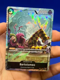 One Piece Premium Booster The Best Bartolomeo OP04-089 Full Art NM - Image 2