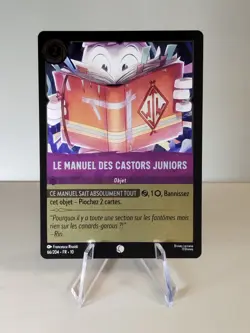 Carte LORCANA FR - Chapitre 10 66/204 Le Manuel des castors juniors -✨FOIL✨Neuf - Image 1